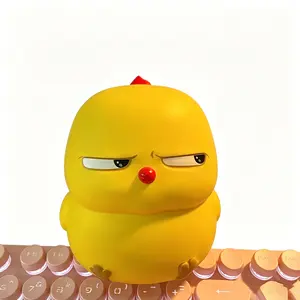 Stress Relief Chicken Plush Toy, Slow Bounce Decompression Toy, Chick Cartoon Desktop Doll, Fun and Relaxing Stress Ball, Stress Relief Fidget,Children and Adults Stress Relief and Release Toy