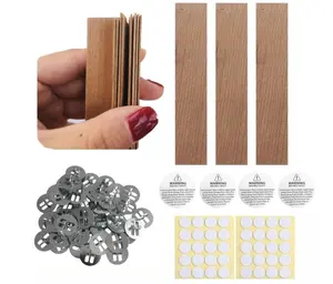 5.1in x 0.76in Wooden Wicks for Candle Making Wide Natural Candle Wood Wicks Candle Cores for DIY Candle Making Craft Wooden Wicks for Candle Making
