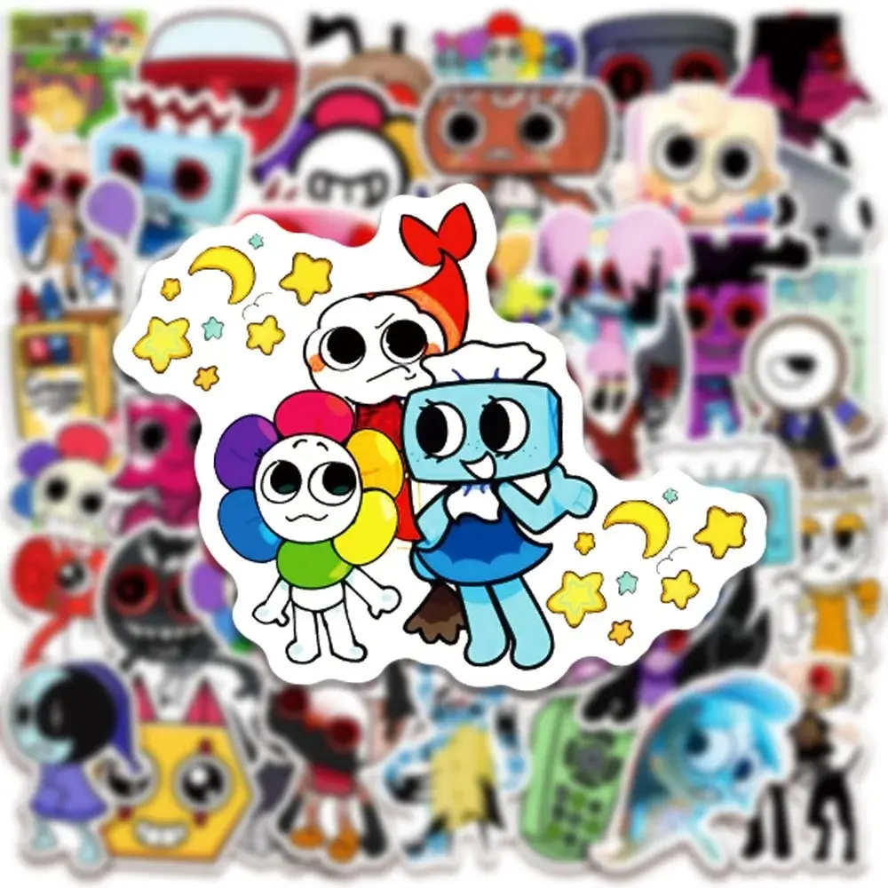 50Pcs Kawaii Dandy's World Stickers Decals For Phone Laptop Suitcase Notebook Skateboard Waterproof Stickers