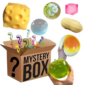 1 Squishy Toy Per Box with Clear Draw Odds, Clear Draw Odds = 14.3%, Mochi Squishy Kawaii Simulated Food Fidget Toy, Cute Squeeze Foot Toy Antistress Stress-Relief,  Cat Paw Mochi Squishy