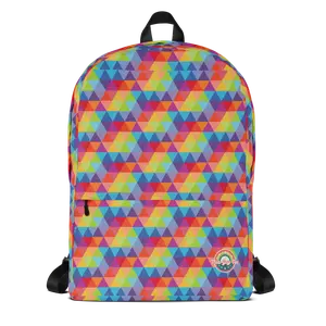 Geometric Rainbow Pride Backpack