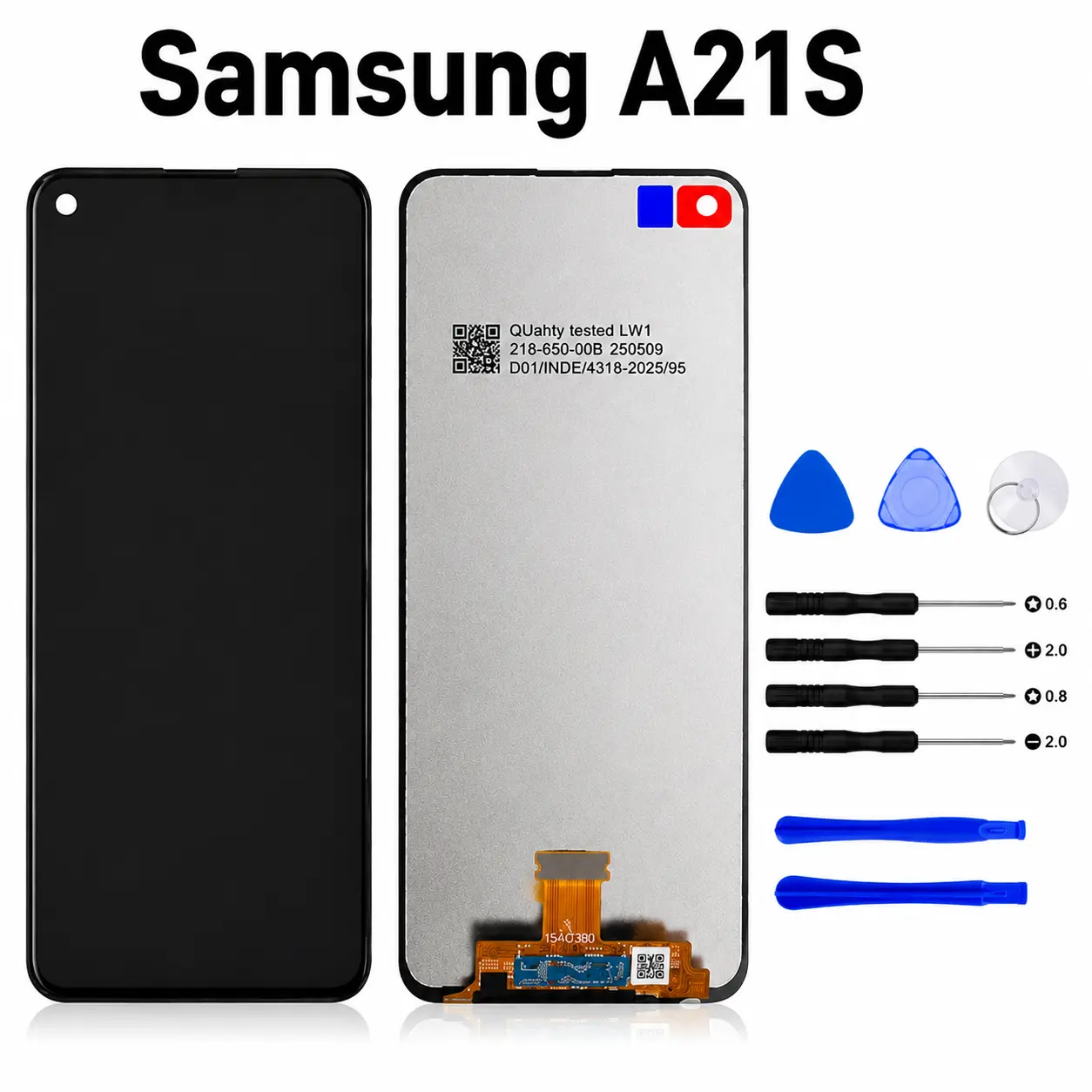 For Samsung Galaxy A21S Incell LCD Display Touch Screen Frame Assembly