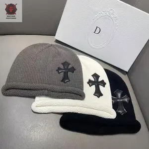 Cross logo Beautiful Aesthetic Beanie Trendy & Stylish Look