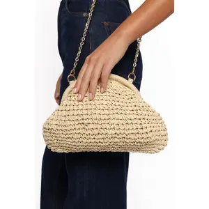 Bett Clutch Bag - Natural/Raffia