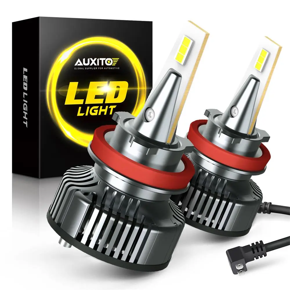 AUXITO H11B LED Headlight Bulbs Kit 100W 30000LM Low Beam Super Bright White AUXITO H11B LED Headlight Bulbs Kit 100W 30000LM Low Beam Super Bright White