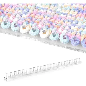 47" Acrylic Chunky Blanket Loom DIY Throw Loom Installation-Free, No Needles Required, Beginner-Friendly Yarn Craft for Home Decor