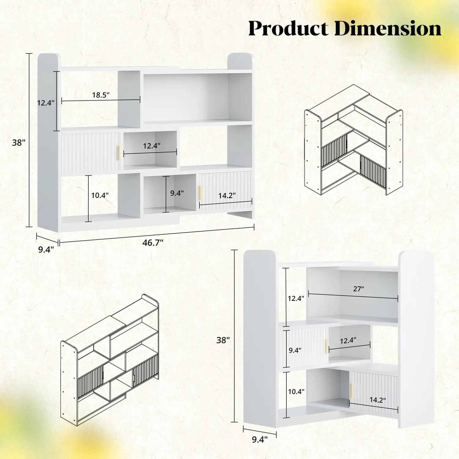 White 4-Tier S