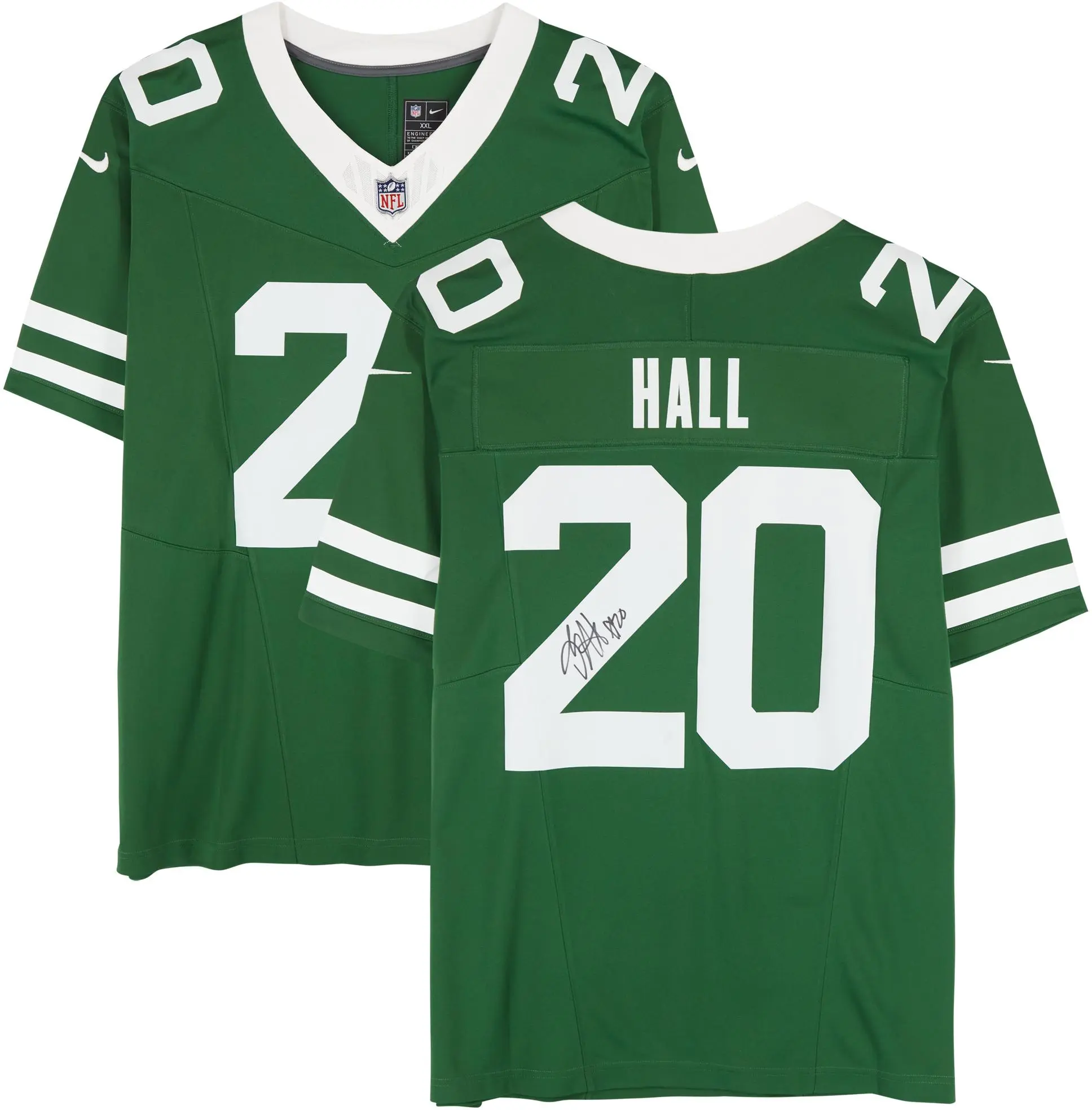 Breece Hall New York Jets Autographed Nike 2024 Green Limited Jersey - Fanatics Authentic Certified - NFL Memorabilia