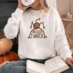Embroidered You Sleep I Watch Alien Sweatshirt, Project Hail Mary Rocky Inspired Tee, Sci Fi Book Lover Funny Shirt