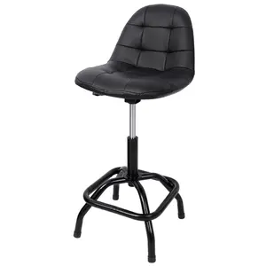 360° Swivel Bar Stool with High Back & Adjustable Height| Modern Counter Stool for Bar, Kitchen & Shop