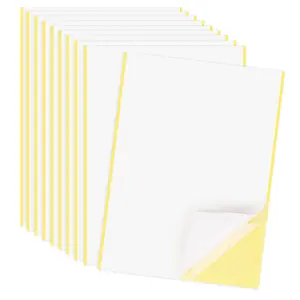 10 Sheets Double Sided Adhesive Tape, A4 Size Clear Arts Craft DIY Strong Sticky Arbitrary Cut Tape for Card Making,Home Decorative or Office Supplies ACFELLE store