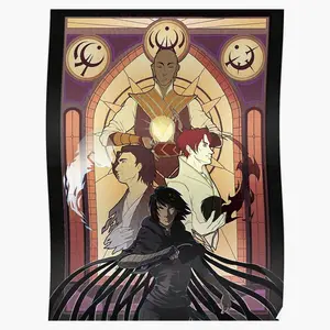 Mistborn Gods Poster - Epic and Mythical Art Celebrating the Powerful Gods from the Mistborn Series