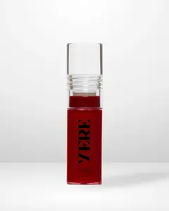 YERE Beauty 'Red Receipt' Silk Drip Lip Gloss - Deep Cherry Red, Hydrating, Jojoba Oil + Vitamin E, Cruelty-Free Makeup