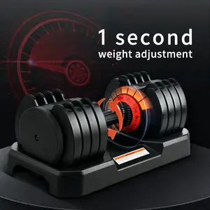 Adjustable Dumbbell, 26 lbs to 88lbs, Dumbbell Set with Tray for Workout Strength Training Fitness, Adjustable Weight Dial Dumbbell with Anti-Slip Handle and Weight Plate for Home Exercise