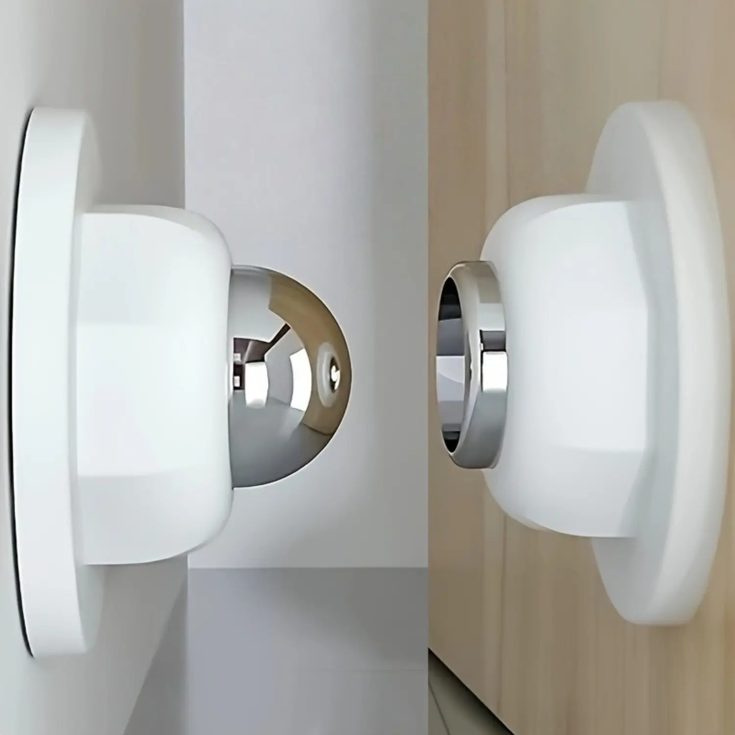 HomeDailyEss Advanced magnetic door stopper, durable and sturdy - easy to install, no need for drilling - perfect for wall and floor installation - use this shortened magnetic door stopper to keep the door open