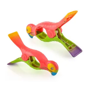 BOCA CLIP PARROT - Beach Towel Clips for Beach Chairs, Patio and Pool Accessories