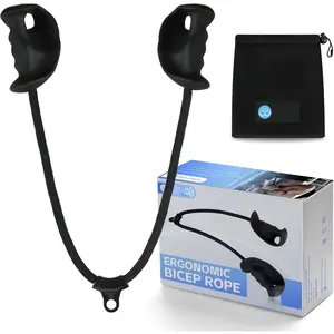 Bicep Rope with  Grip, Bicep  Attachment for  Machine, Bicep Pull Rope for Arm Blaster Biceps Bodybuildng, Upper  Strength Traning