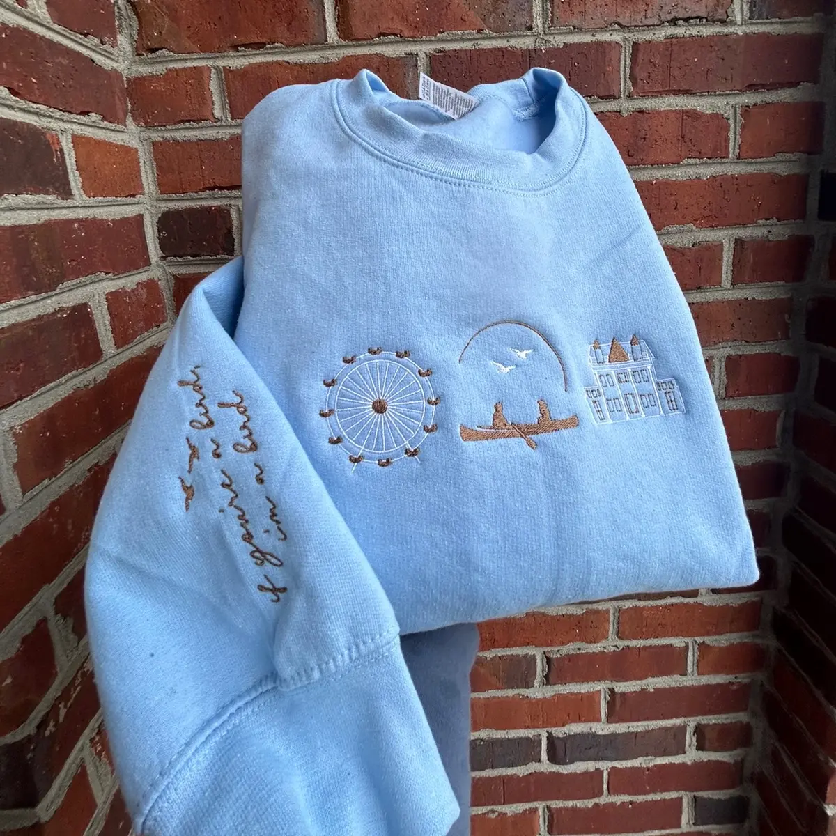 The Notebook embroidered sweatshirt Ferris wheel White House Noah Allie