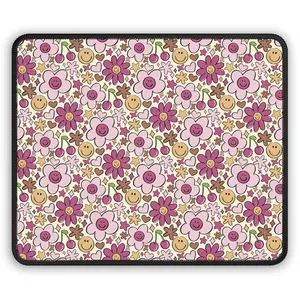 Floral Pattern Mouse Pad, Cute Desk Accessory, Gamer Gift, Home Office Decor, Spring Vibe, Computer Mat