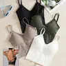 Women's Plain Criss Cross Backless Sports Bra, Casual Breathable Sports Top for Yoga Gym Workout, Women's Sport & Outdoor Clothing for All Seasons Fitness Bra