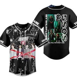 5 Seconds Of Summer I’ll Tell You What I Like Personalized Baseball Jersey