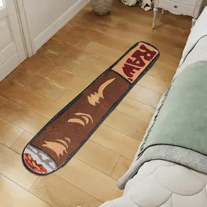 Cigarette Cigar Pattern Carpet, Cartoon Cigar Shape Rug, Area Rug, Soft Plush Accent Mat, Non-Slip Backing, Colorful Aesthetic Floor Carpet