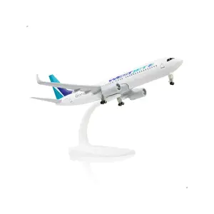 Boeing 737 West Jet 1/300 metal with stand