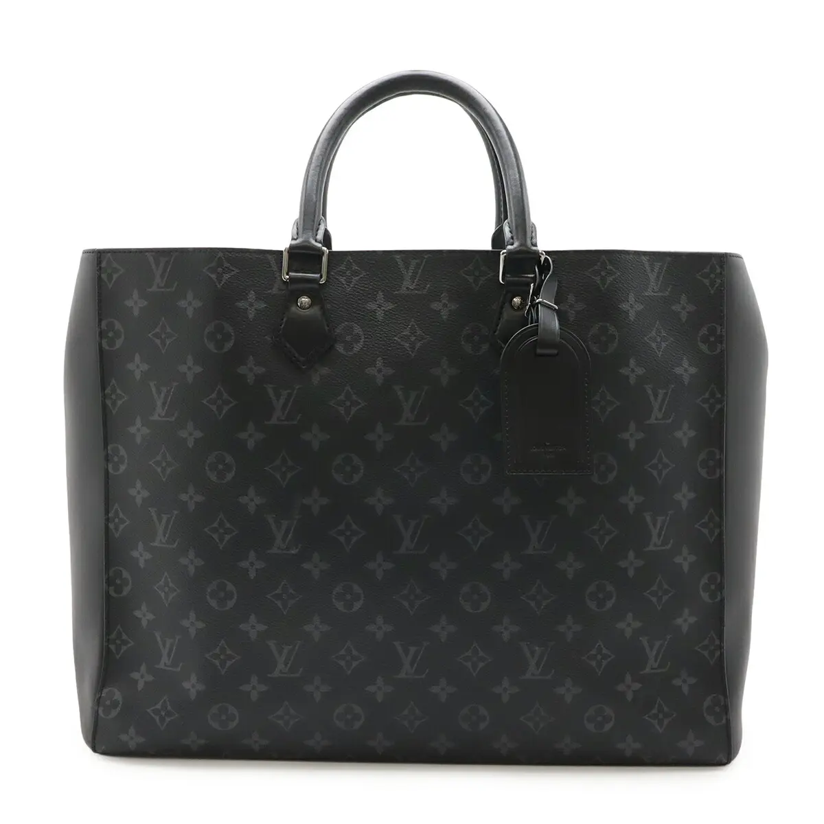 Pre-owned Louis Vuitton Canvas Tote Bags Grand Sac Monogram Eclipse Tote Bag
