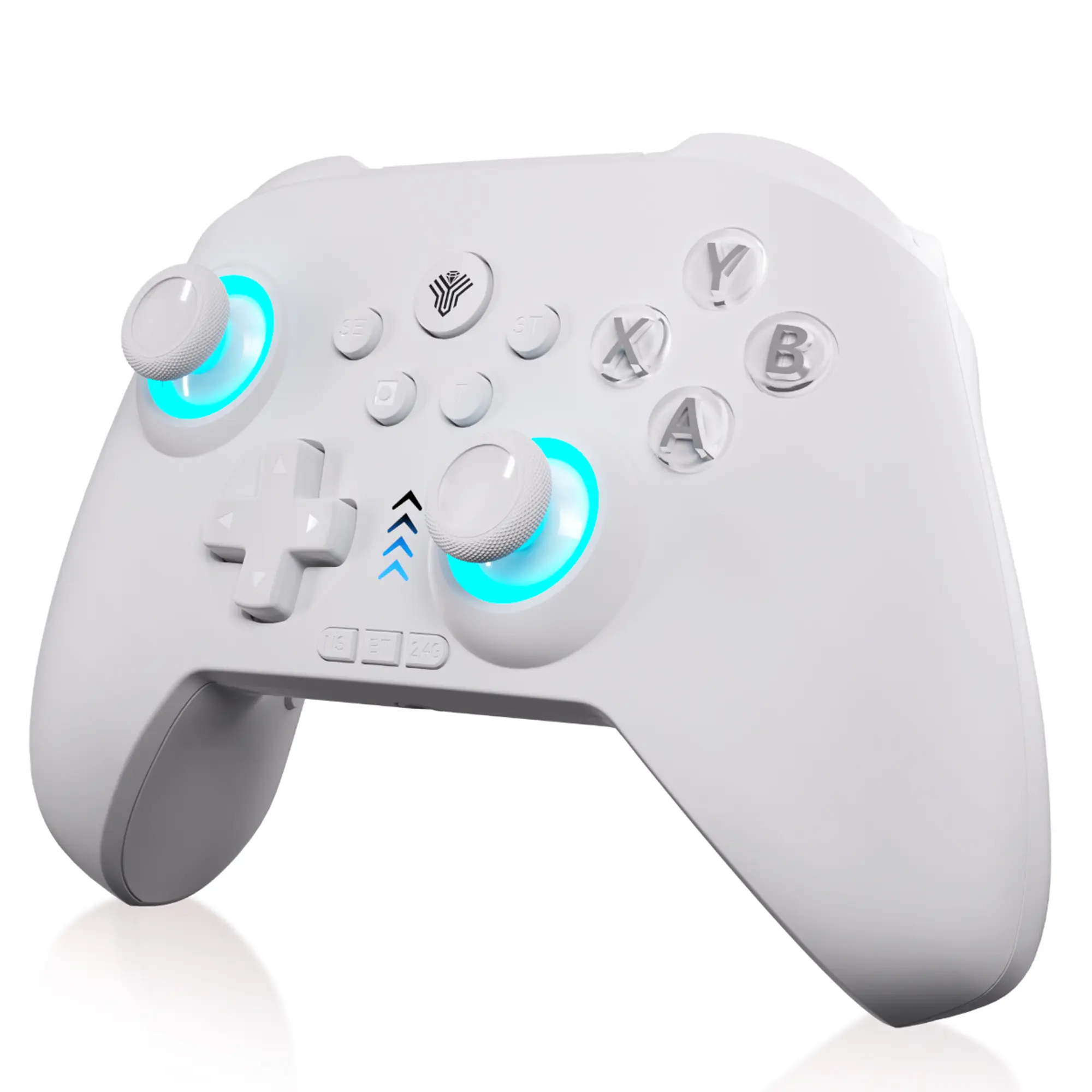 YUYIU Dawn Breaker No Stick Drift Wireless Controller(Not ForXBox) for PC Switch Steam with Hall Effect Sticks Linear Triggers Dual Vibration RGB Macro Buttons
