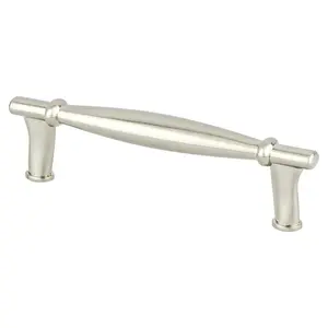 212 MAIN Classic Zinc Base Dierdra Door Pull, 96 mm CC, Brushed Nickel Finish