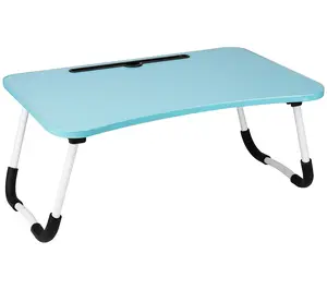 Foldable Lap Desk with Adjustable Legs for Bed Sofa Couch Laptop Table