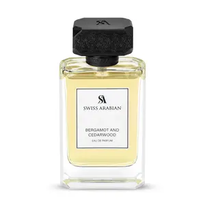 Swiss Arabian Bergamot and Cedarwood Eau de Parfum for Men - Long-Lasting Cologne - Citrus Woody Fragrance - Arabic Perfume - EDP - 3.4 oz - Fresh, Sophisticated Aroma for Men