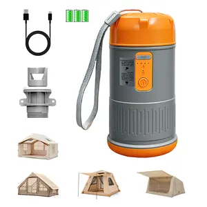 SENLEETO Cordless Electric Pump for Inflatable Tent & Mattress able Auto-Stop Fast Inflation with Type-C High Pressure Automatic Emergency Blanket