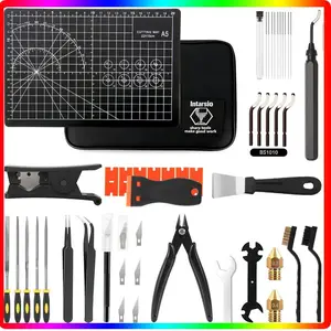52-Piece 3D Printing Accessories Kit for Fdm/sla Printers, Deburring Tools, Nozzle Scraper, File, Ptfe, Maintenance Essentials