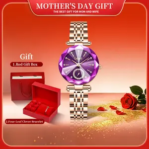 [S][Mother's Day gift]Elegant Luxury Women's Watch LA729 Water-Resistant Fashionable Design Adjustable Strap Scratch-Resistant Perfect for Birthday Gifts Valentine's Day Mother's Day Wedding Anniversaries elegant round analog quartz watch