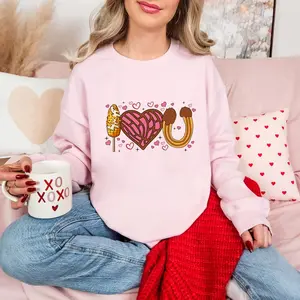 I love you valentines day elote and pan dulce crewneck