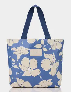 ALOHA COLLECTION Salina Tiny Stripe Day Tripper Tote Bag, Navy Combo