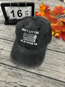 Toby Keith Don't Let The Old Man In Baseball Cap Washed Embroidery Cap FOR MEN FOR WOMEN American Flag Design