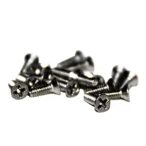 Stainless Steel Fingerboard Screws for Truck Attachment to Decks or Rethreading Trucks- 6mm or 5mm Lengths