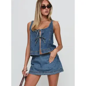 Stefenie Denim Skort Mid Wash