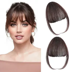 Clip In Bangs for Women, Wispy Bangs Hair Clip Hairpiece, Natural Face Framing Fringe for Daily Wear, Work, Date Night and Party