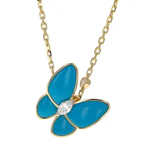 Pre-owned Van Cleef & Arpels Two Butterfly Pendant