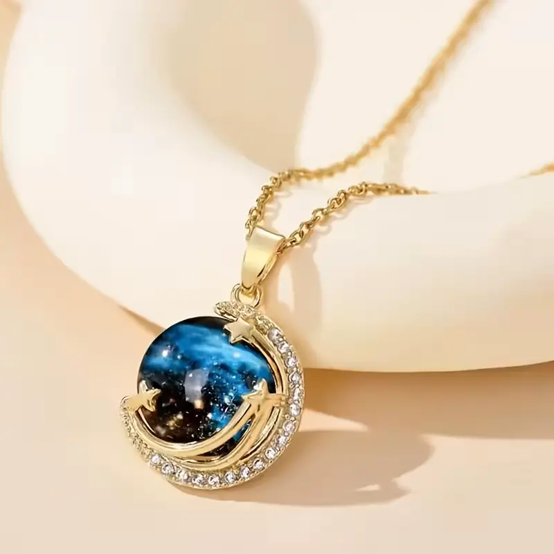Galaxy Globe Pendant Necklace