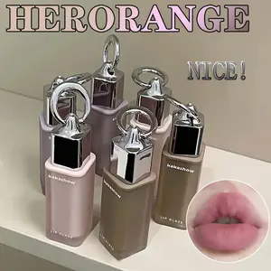 Smoke bomb shaped pull ring lip gloss, Glossy, 6-color velvet lip mud matte finish that won't dry out, Radiant, long-lasting lock color, non stick cup, plump lips, whitening, music festival party stage makeup, Christmas/Halloween/gifts