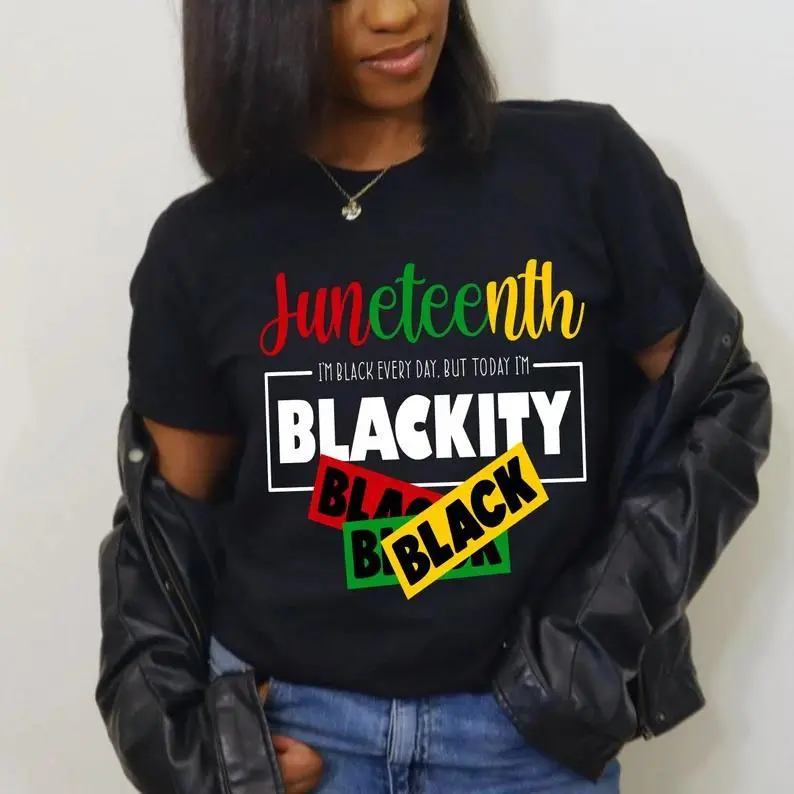 Juneteenth 1865 TShirt, Freeish TShirt, Black History Shirt,1865 TShirts, Black Lives Matter TShirt,Civil Rights,Melanin TShirts,Black Af shirt Cotton Top Womenswear Tshirt