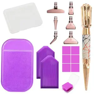 DIY Diamond Painting Resin Rhinestone Pen Set, Featuring a Brand-New Threaded Metal Tip: Diamond Embroidery Tool Set—A Versatile and Practical DIY Tool Kit  Complete Set
