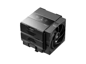 Sudokoo SK620V CPU Air Cooler: 6 Heatpipes Dual Tower CPU Cooler with Digital Display for AM5 Exclusive - Black PC Cooler with 120mm FDB PWM Quiet Fans & Quick Lock Mount