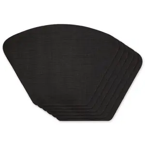 Design Imports Set of 6 Solid Placemats for Round Tables