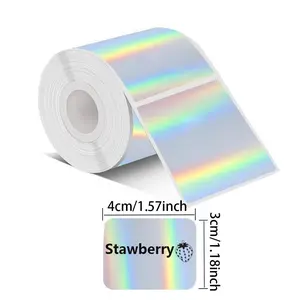 Colorful Label Paper, 230pcs/roll Waterproof Self Adhesive Label Paper, Label Printing Paper for Gift Label, Thank You Label, Home Use, Labels for Printers