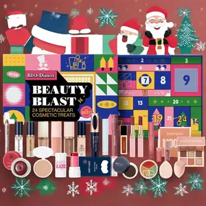 Makeup Advent Calendar - 24 Day Beauty Christmas Countdown Calendar Box Set, Holiday Cosmetic Surprises Makeup Kit for Women and Girls, All in One Make Up Gift Set, Cosmetic Starter Makeup Kit